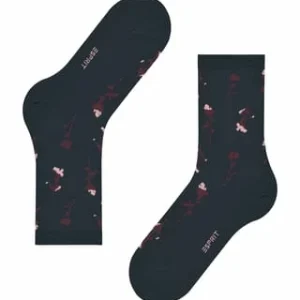 ESPRIT Socken, Floral, Für Damen 6120 MARINE 11