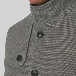 DUNMORE Kurzmantel, Stehkragen, Wollanteil, Für Herren 279-GRAY 16