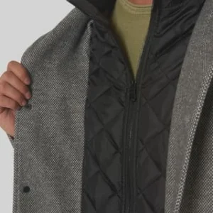 DUNMORE Kurzmantel, Stehkragen, Wollanteil, Für Herren 279-GRAY 20