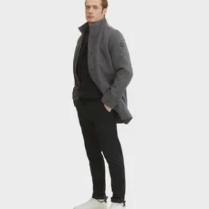 TOM TAILOR Mantel, Knopfleiste, Für Herren 30500 DARK GREY B 17