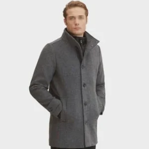 TOM TAILOR Mantel, Knopfleiste, Für Herren 30500 DARK GREY B 19