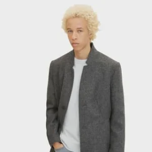 DENIM TOM TAILOR Blazermantel, Dezenter Reverskragen, Für Herren 20065 GREY MELANG 16