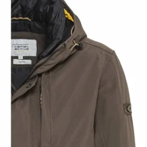 Camel Active Trenchcoat, Stehkragen, Für Herren 29 DARK BROWN 10