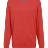 GALERIA Seide/Cashmere Pullover, V-Ausschnitt, Feingerippte Abschlüsse, Für Herren 11 ORANGE 20