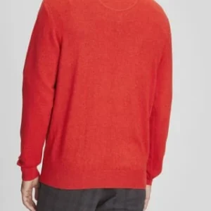 GALERIA Seide/Cashmere Pullover, V-Ausschnitt, Feingerippte Abschlüsse, Für Herren 11 ORANGE 9