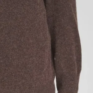 GALERIA Seide/Cashmere Pullover, V-Ausschnitt, Feingerippte Abschlüsse, Für Herren 12 DUNKELBRAUN 16