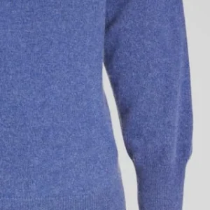 GALERIA Pullover, Seide-Kaschmir, Polokragen, Für Herren Blau 16