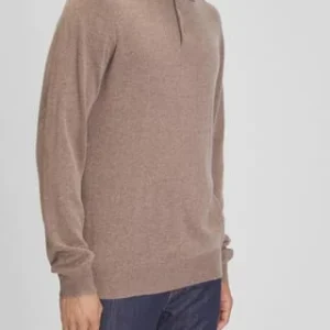 GALERIA Pullover, Seide-Kaschmir, Polokragen, Für Herren Sand 10