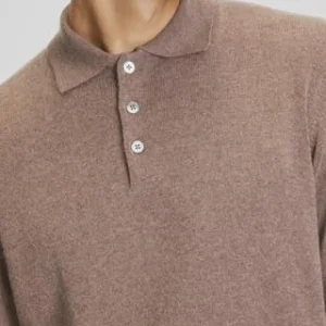 GALERIA Pullover, Seide-Kaschmir, Polokragen, Für Herren Sand 14