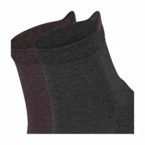 ESPRIT Socken, 2er-Pack, Meliert, Für Damen 10 ANTHRA BAROLO 13