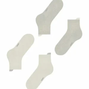 ESPRIT Socken, 2er-Pack, Meliert, Für Damen 50 WHITE GREY 11