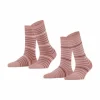 ESPRIT Socken, 2er-pack, Streifen, Für Damen 8803 WILD ROSE 11