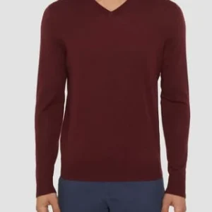 GALERIA Pullover, V-Ausschnitt, Für Herren BRICK RED MARL 9