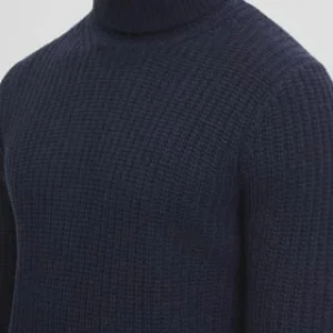 GALERIA Wolle-Cashmere Pullover, Rollkragen, Strickmuster, Für Herren 2 NAVY 10