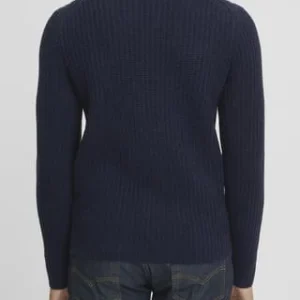 GALERIA Wolle-Cashmere Pullover, Rollkragen, Strickmuster, Für Herren 2 NAVY 18