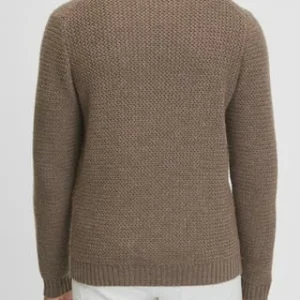 GALERIA Merino/Cashmere Pullover, Rundhals-Ausschnitt, Struktur-Design, Für Herren 1 BROWN 18