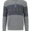 GLOBETROTTER Pullover, Troyer, Norweger, Für Herren 2 GREY/ NAVY/ BLUE 22