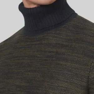 DUNMORE Pullover, Rollkragen, Melange, Für Herren 1 DK. GREEN 14