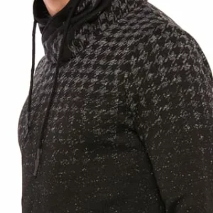 CIPO & BAXX® Pullover Mit Hahnentritt-Muster Black-Anthracite 22