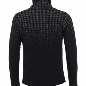 CIPO & BAXX® Pullover Mit Hahnentritt-Muster Black-Anthracite 24