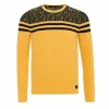 CIPO & BAXX® Pullover Mit Coolen Streifen-Details Yellow-Black 28