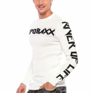 CIPO & BAXX Pullover Mit Coolem Print White 14