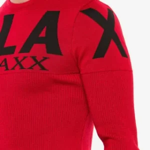 CIPO & BAXX® Strickpullover Mit Marken-Schriftzug Red 23