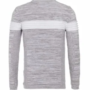 CIPO & BAXX® Strickpullover In Melierter Optik LIGHTGREY 28