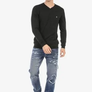 CIPO & BAXX® Pullover Mit V-Ausschnitt BLACK 27