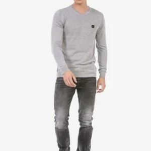 CIPO & BAXX® Pullover Mit V-Ausschnitt LIGHTGREY 24