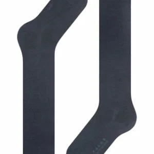 FALKE Softmerino Kniestrümpfe, Merinowolle, Verstärkte Belastungszonen, Für Damen 6379 MARINE 15