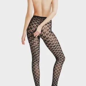 FALKE Emotion Strumpfhose, Grafische Herzchen-Musterung, Für Damen 3009 BLACK 7