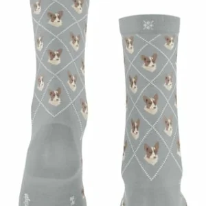 Burlington Kurzsocken “Welsh Corgi”, Print, Für Damen 3290 SILVER 7