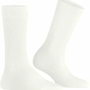 Burlington Socken, Rautenstruktur, Für Damen 2040 OFF-WHITE 9