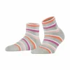 Burlington Socken “Rib Stripe”, Gestreift, Für Damen 3820 STORM GREY 19