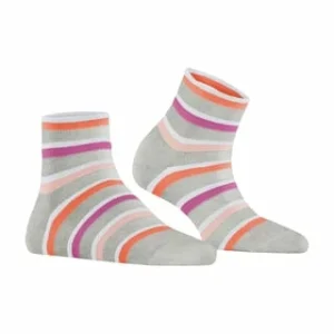 Burlington Socken “Rib Stripe”, Gestreift, Für Damen 3820 STORM GREY 16