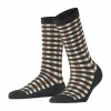 Burlington Socken, Kariert, Für Damen 3000 BLACK 13