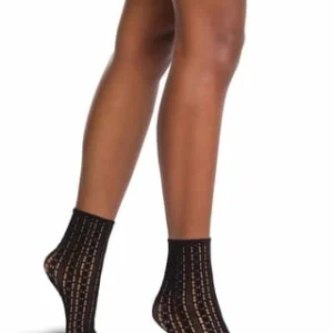 Wolford Kurzsocken, Lochmuster, Für Damen 7005 BLACK 8