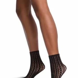 Wolford Kurzsocken, Lochmuster, Für Damen 7005 BLACK 10