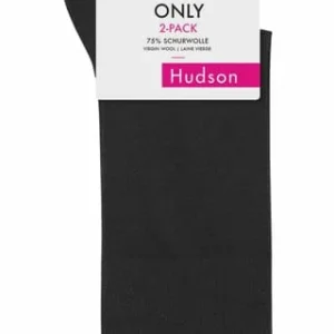 Hudson Socken, 2er-Pack, Uni, Für Damen 0005 BLACK 6