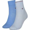 TOMMY HILFIGER Kurzsocken, 2er-Pack, Für Damen 002 BLUE 5