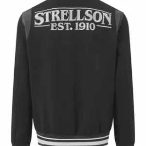 Strellson Sweatjacke, Stickereien, Knopfleiste, Für Herren 001 BLACK 15