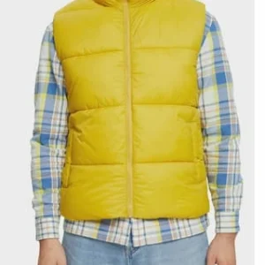 ESPRIT Steppweste, Stehkragen, Für Herren E765 DUSTY YELLOW 8