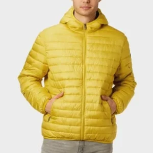 GLOBETROTTER Steppjacke, Uni, Kapuze, Reißverschluss, Eingrifftaschen, Für Herren 25362-LEMON 12