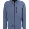 GLOBETROTTER Sweatjacke, 100% Baumwolle, Für Herren GRISALLLE BLAU 22