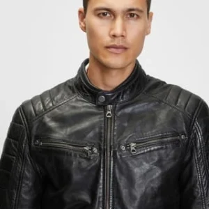 Gipsy® Lederjacke, Stehkragen, Für Herren BLACK 17