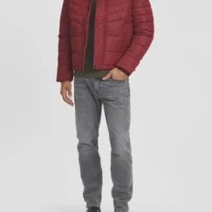 S.Oliver Red Label Steppjacke, Stehkragen, Reißverschluss, Für Herren 3877 RED 12